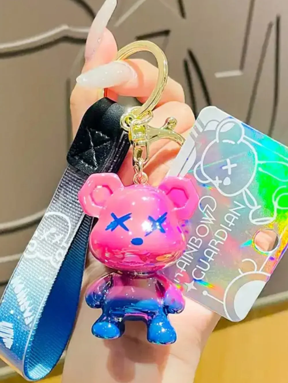 Shiny Bear Color Keychain B2